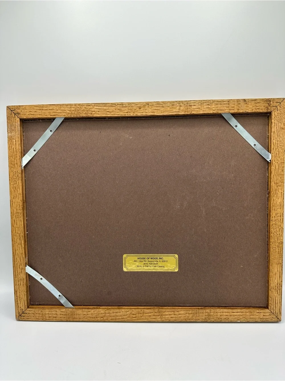 Vtg Solid Oak Wood Collage Photo FRAME Gallery Wall cottagecore 25th Anniversary